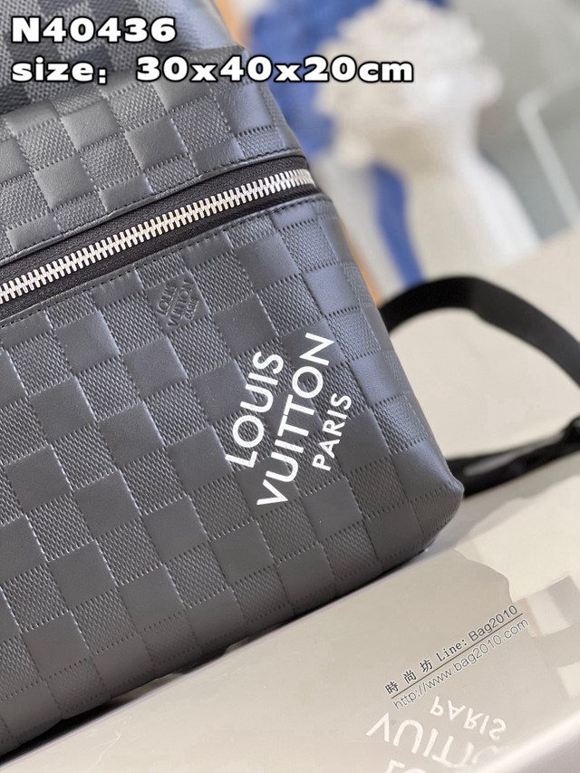 LV專櫃2023新款Discovery小號雙肩包 N40436 路易威登Damier2系列男士後背包 dn1376